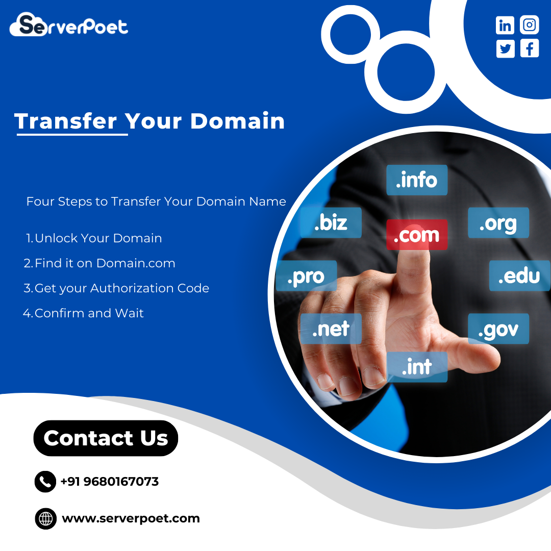 Transfer your Domain securely and fast at affordable price